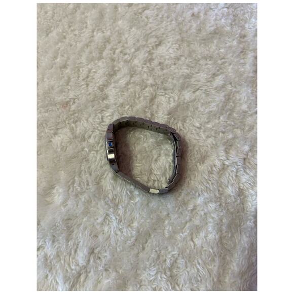 CARTIER SANTOS‎ WATCH Silver/Blue Water Repelant / Stainless Steel 40MM - Picture 12 of 14